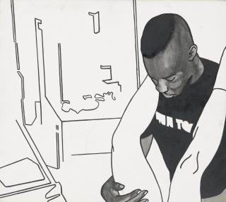 Wilhelm Sasnal - Untitled (Black and White)