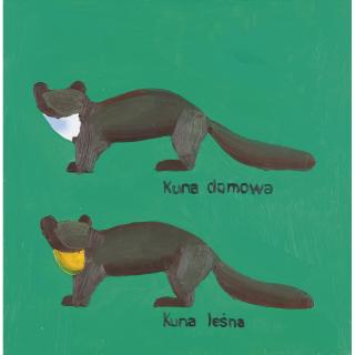 Wilhelm Sasnal - Untitled (Kuna Domowa Kuna Lesna)