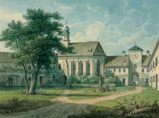 Wilhelm Scheuchzer - Ansicht der Schlosskapelle Blutenburg.