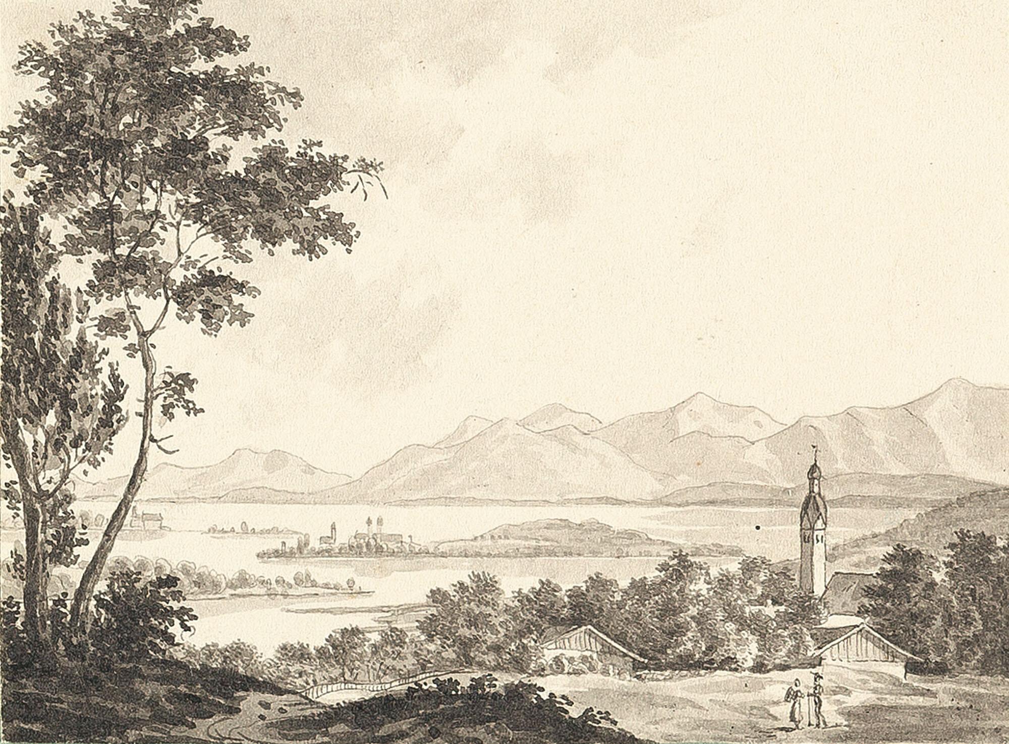 Wilhelm Scheuchzer - Rimsting am Chiemsee.