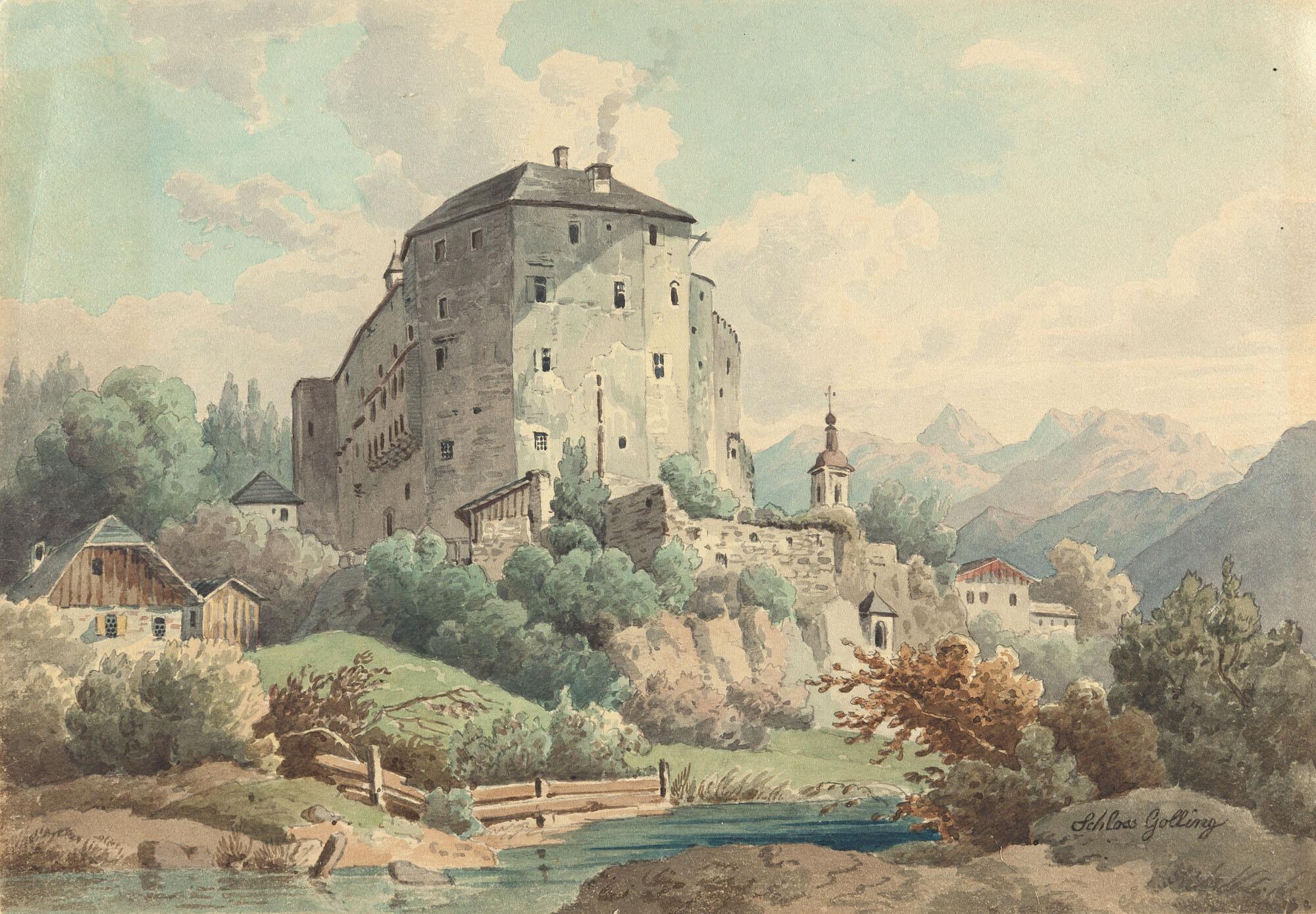 Wilhelm Scheuchzer - „Schloss Golling“.