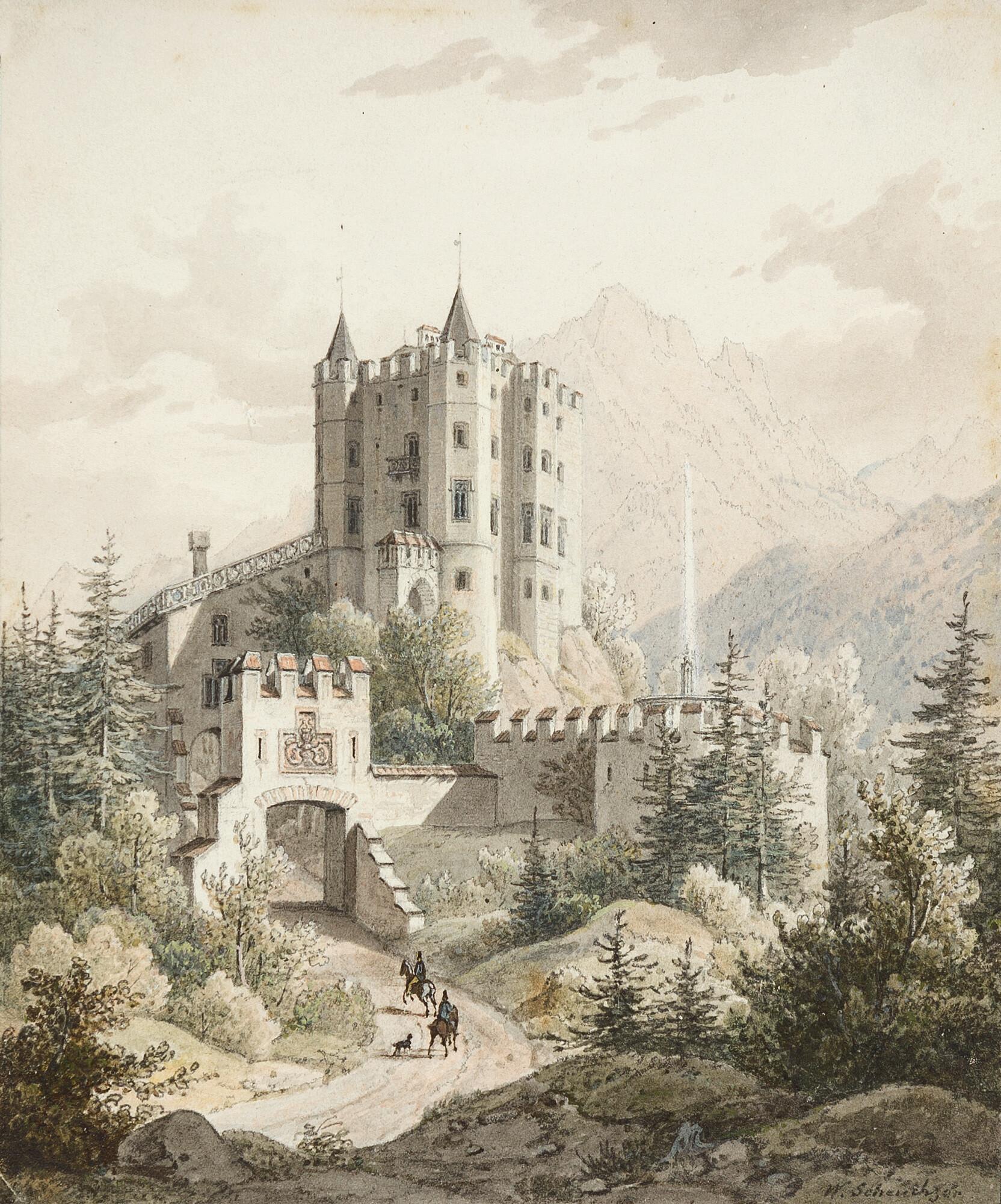 Wilhelm Scheuchzer - Schloss Hohenschwangau in Bayern.