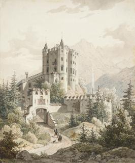 Wilhelm Scheuchzer - Schloss Hohenschwangau in Bayern.