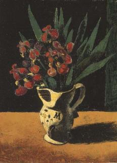 Wilhelm Schmid - Blumenstilleben mit Iris