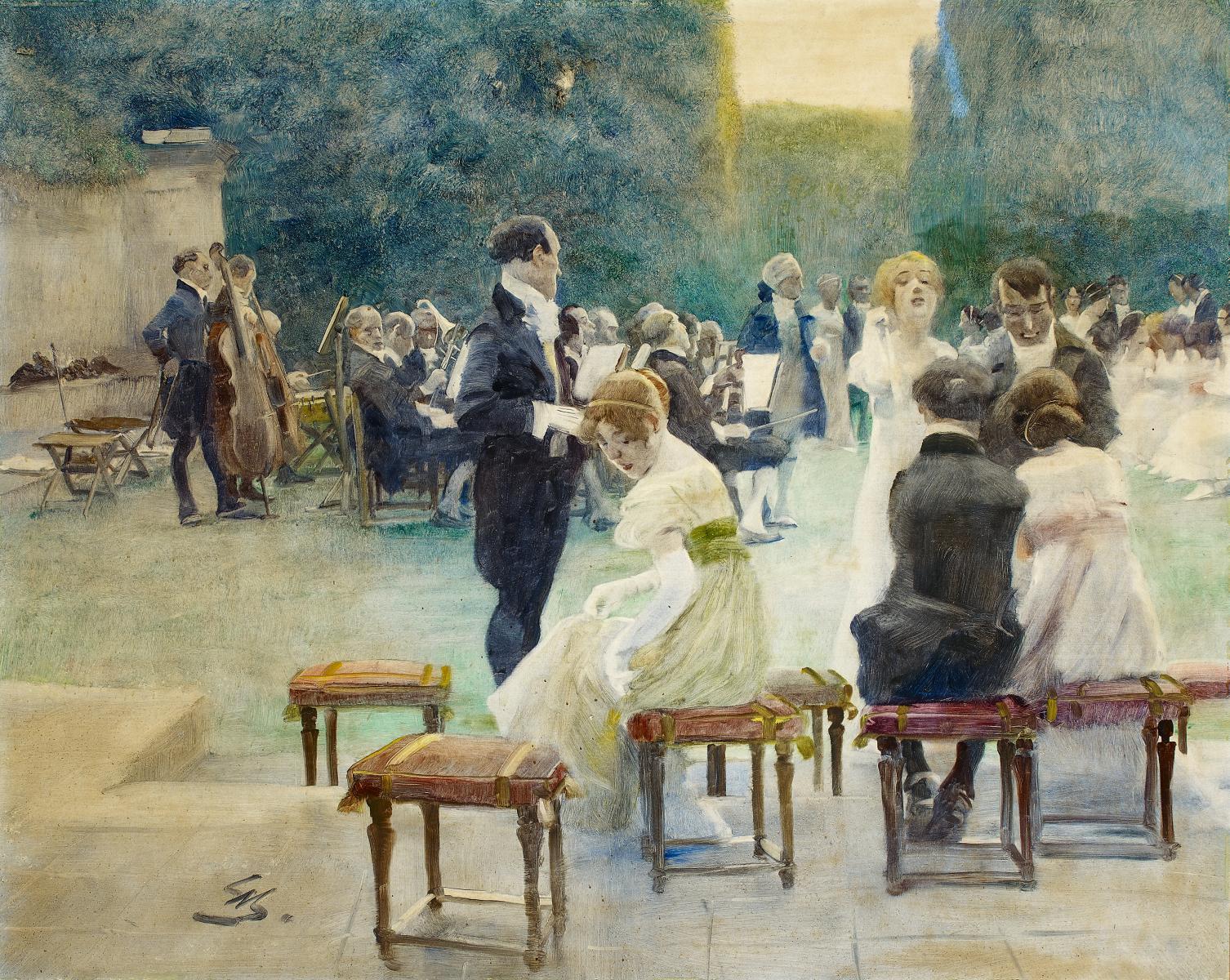 Wilhelm Schreuer - Vor dem Konzert im Schlosspark