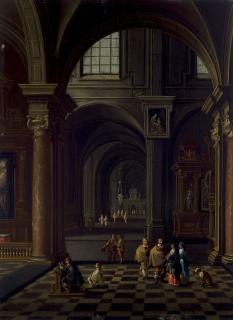 Wilhelm Schubert Van Ehrenberg - A Church Interior