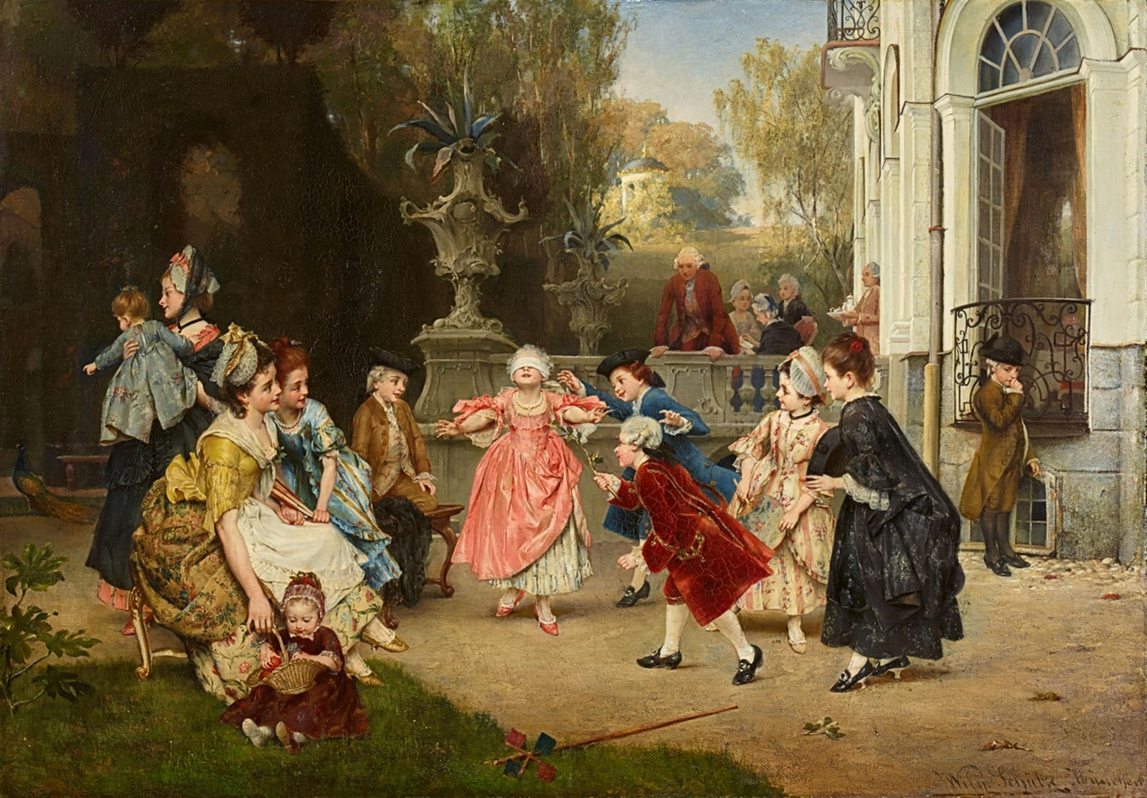 Wilhelm Schütze - Beim Blindekuhspiel