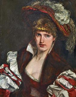 Wilhelm Trübner - Bildnis einer jungen Dame