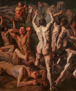 Wilhelm Trübner - Gigantenschlacht.