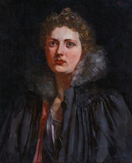 Wilhelm Trübner - Portrait einer Dame
