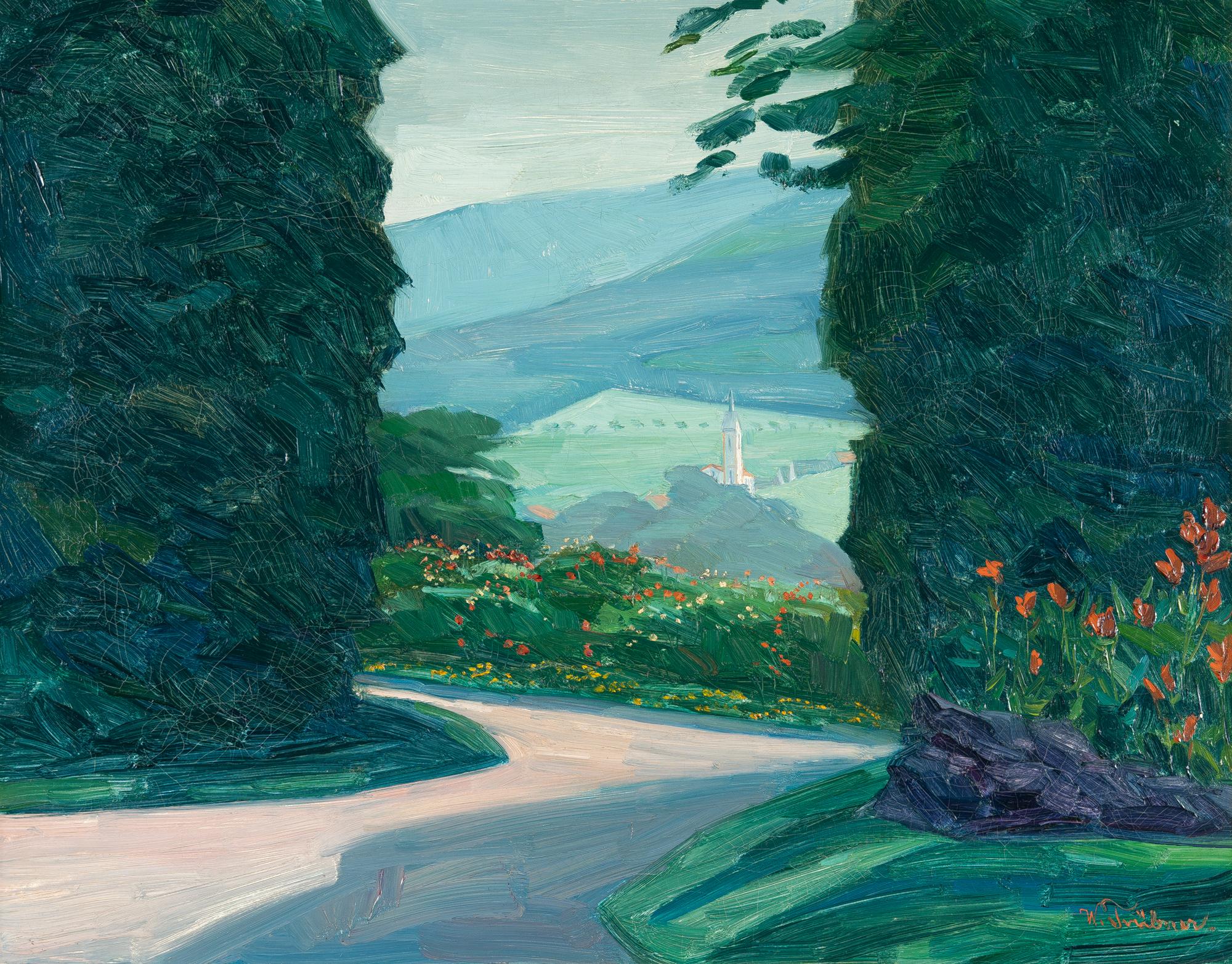 Wilhelm Trübner - Stift Neuburg, Stiftsterrasse