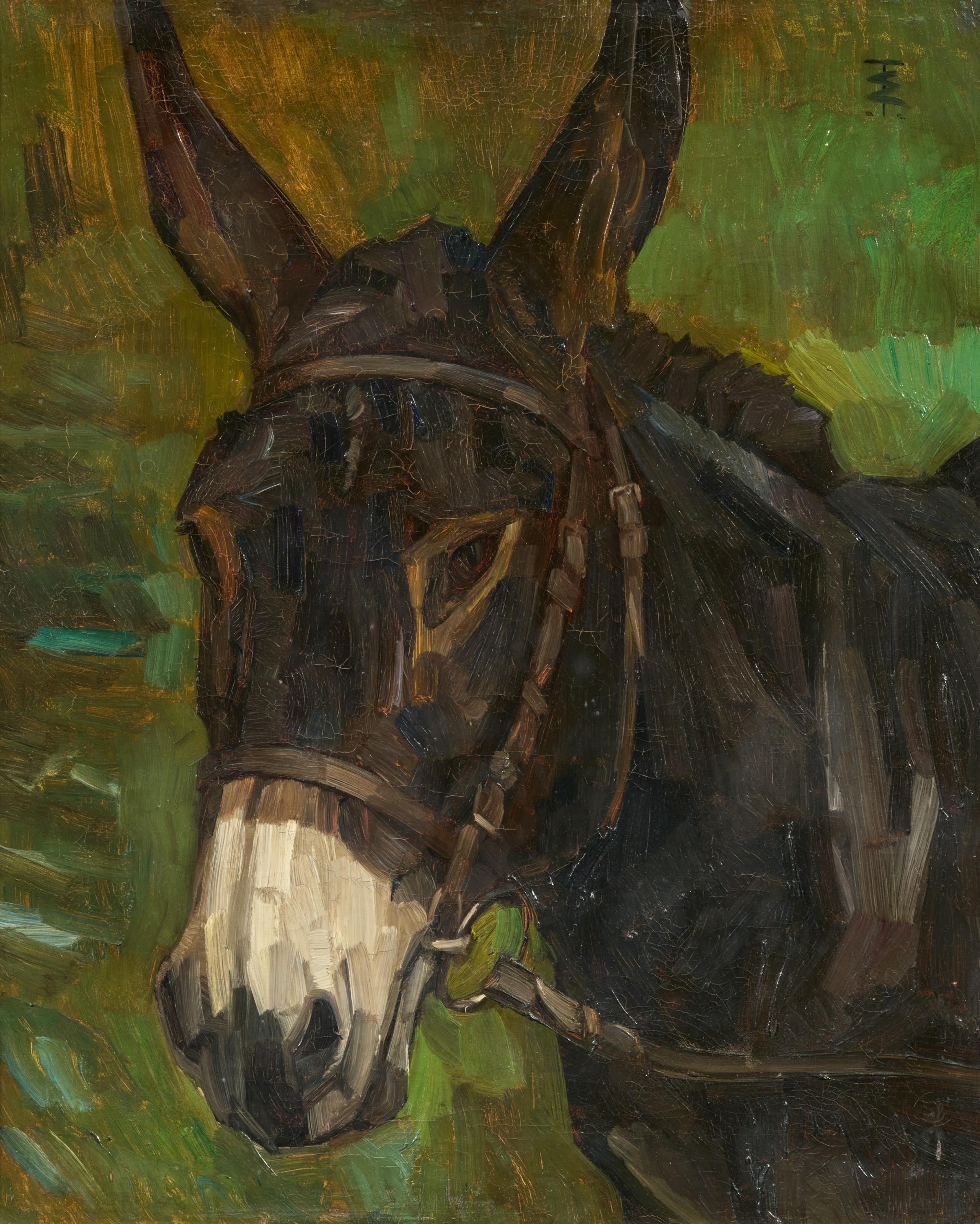 Wilhelm Trübner - Studie eines Esels.