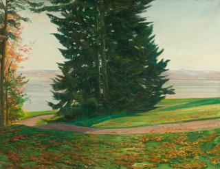 Wilhelm Trübner - Tanne am Starnberger See