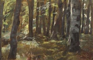 Wilhelm Trübner - The forest
