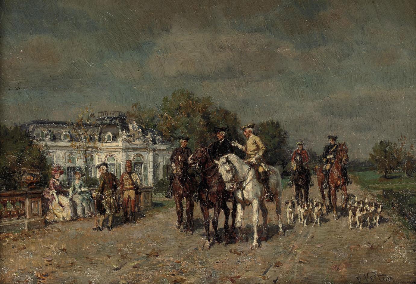 Wilhelm Velten - A hunting party