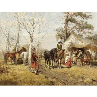 Wilhelm Velten - German Die Rast (The Halt)