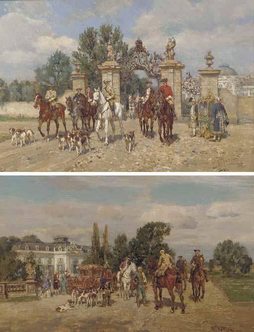 Wilhelm Velten - Riding Out ; And Before The Hunt