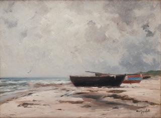 Wilhelm von Gegerfelt - Boats on the beach - Skagen.