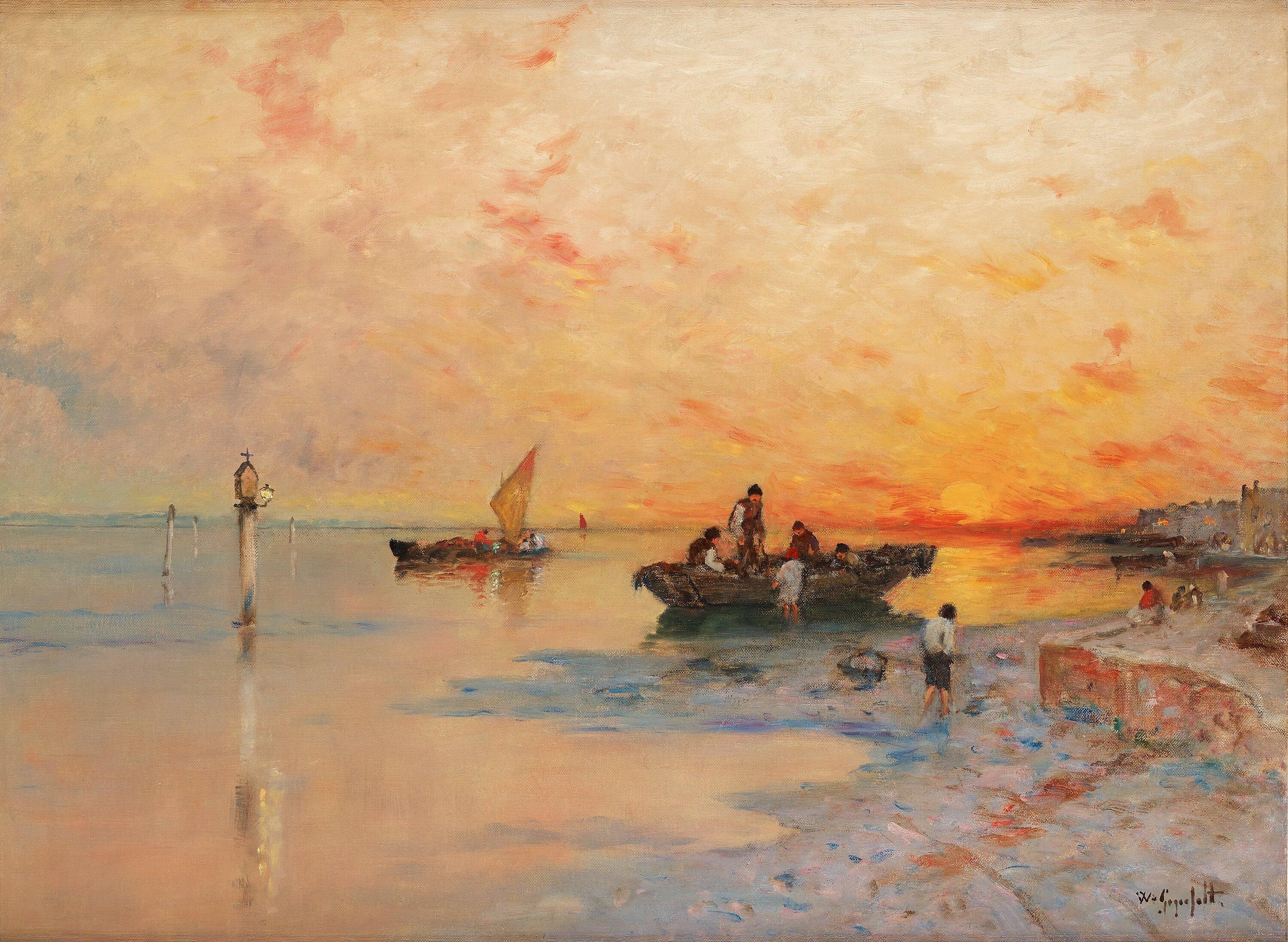 Wilhelm von Gegerfelt - Evening by the quay