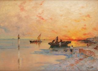 Wilhelm von Gegerfelt - Evening by the quay