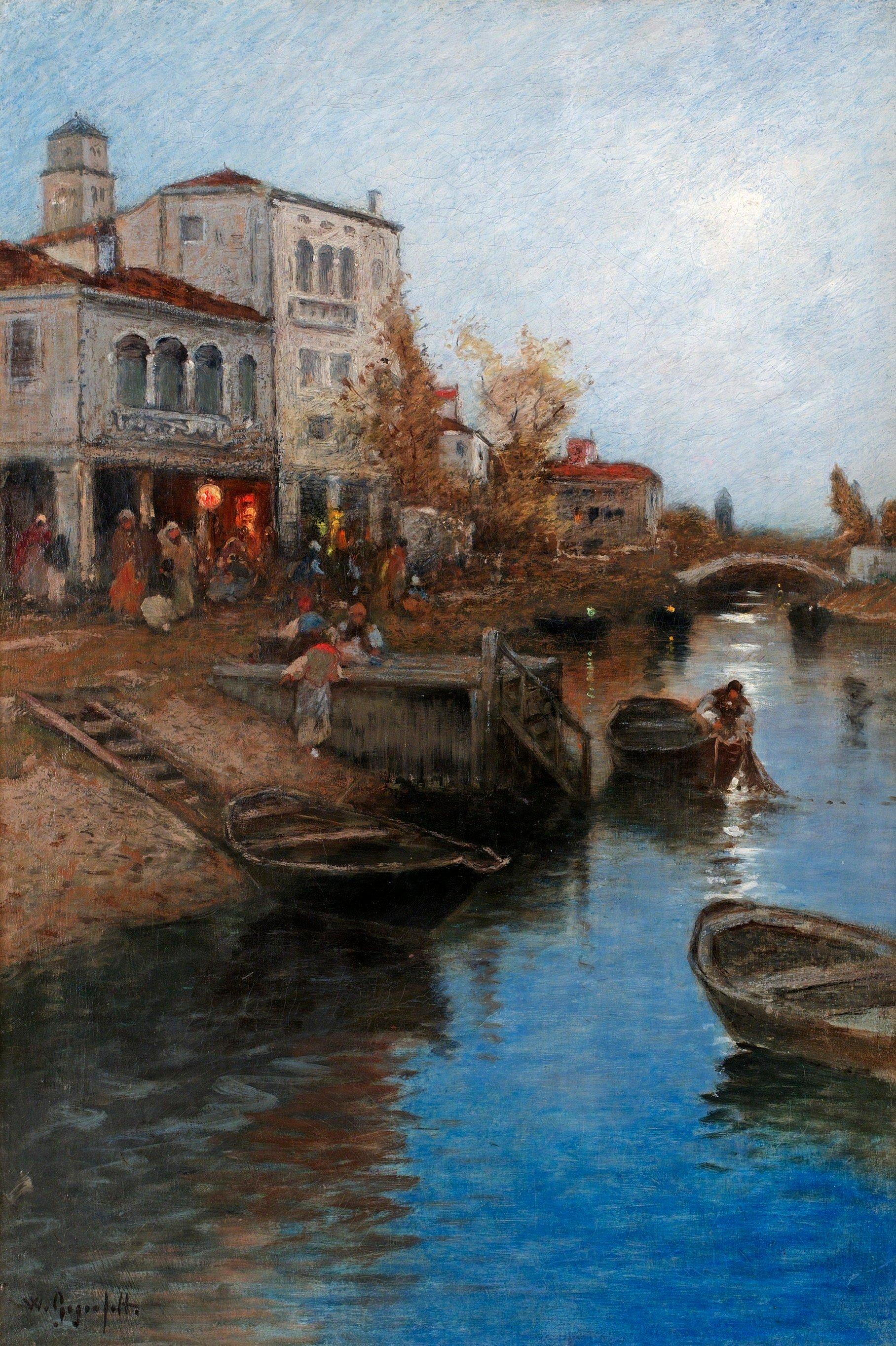 Wilhelm von Gegerfelt - Kvällsljus över lagunen