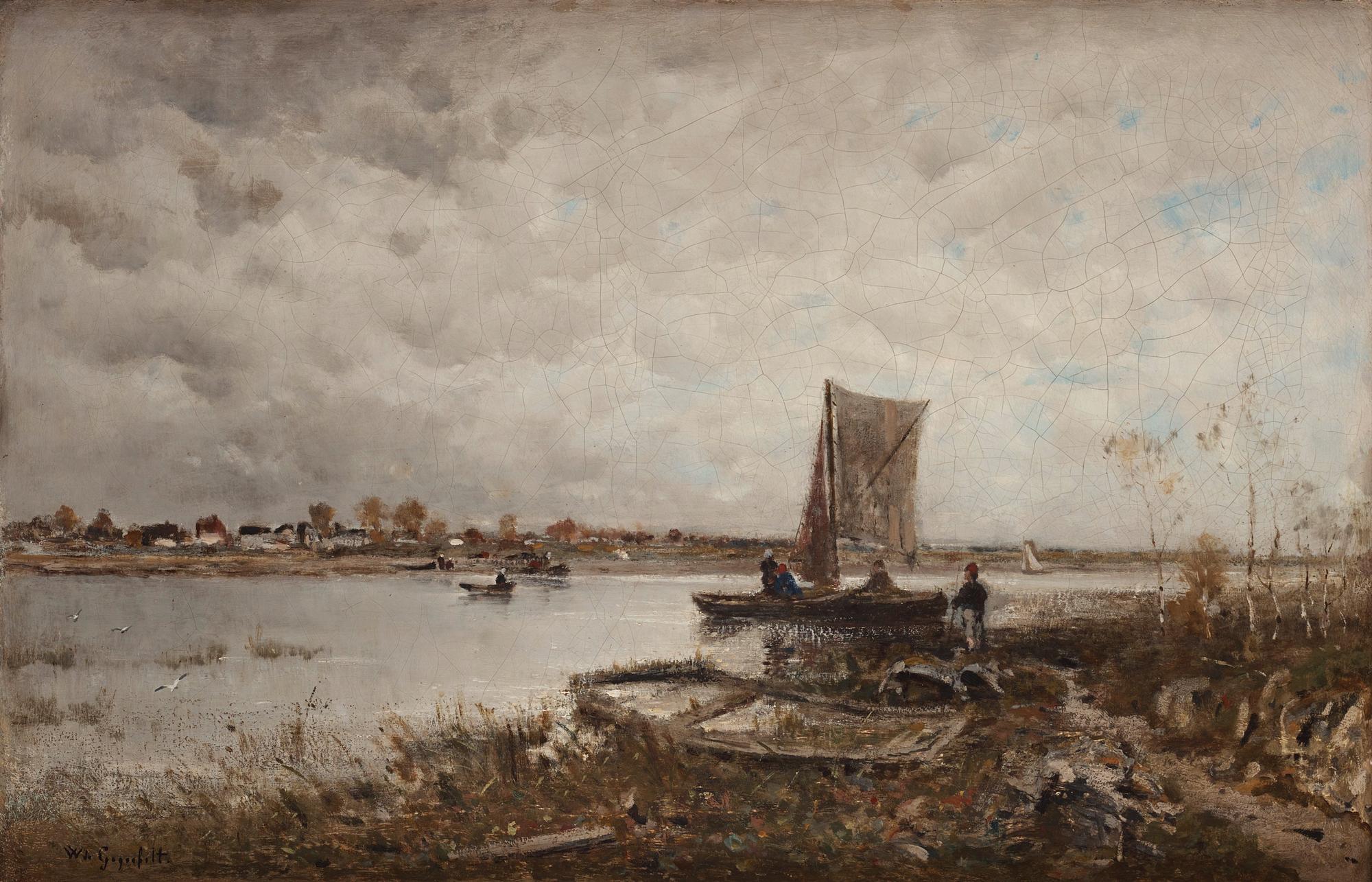 Wilhelm von Gegerfelt - River landscape