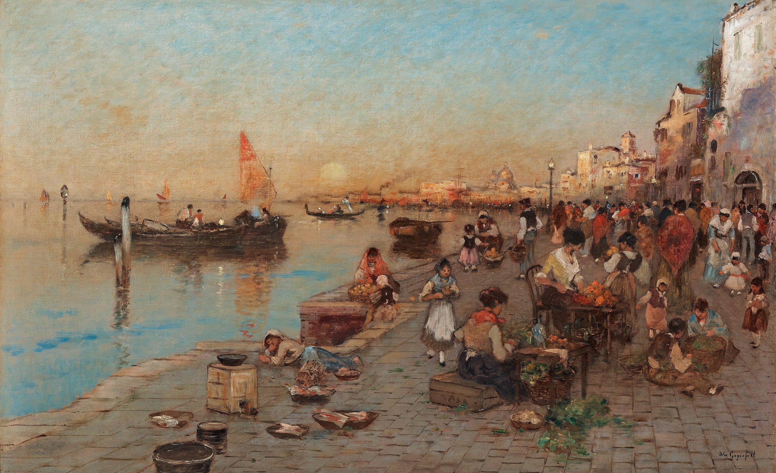 Wilhelm von Gegerfelt - Scene from Venice