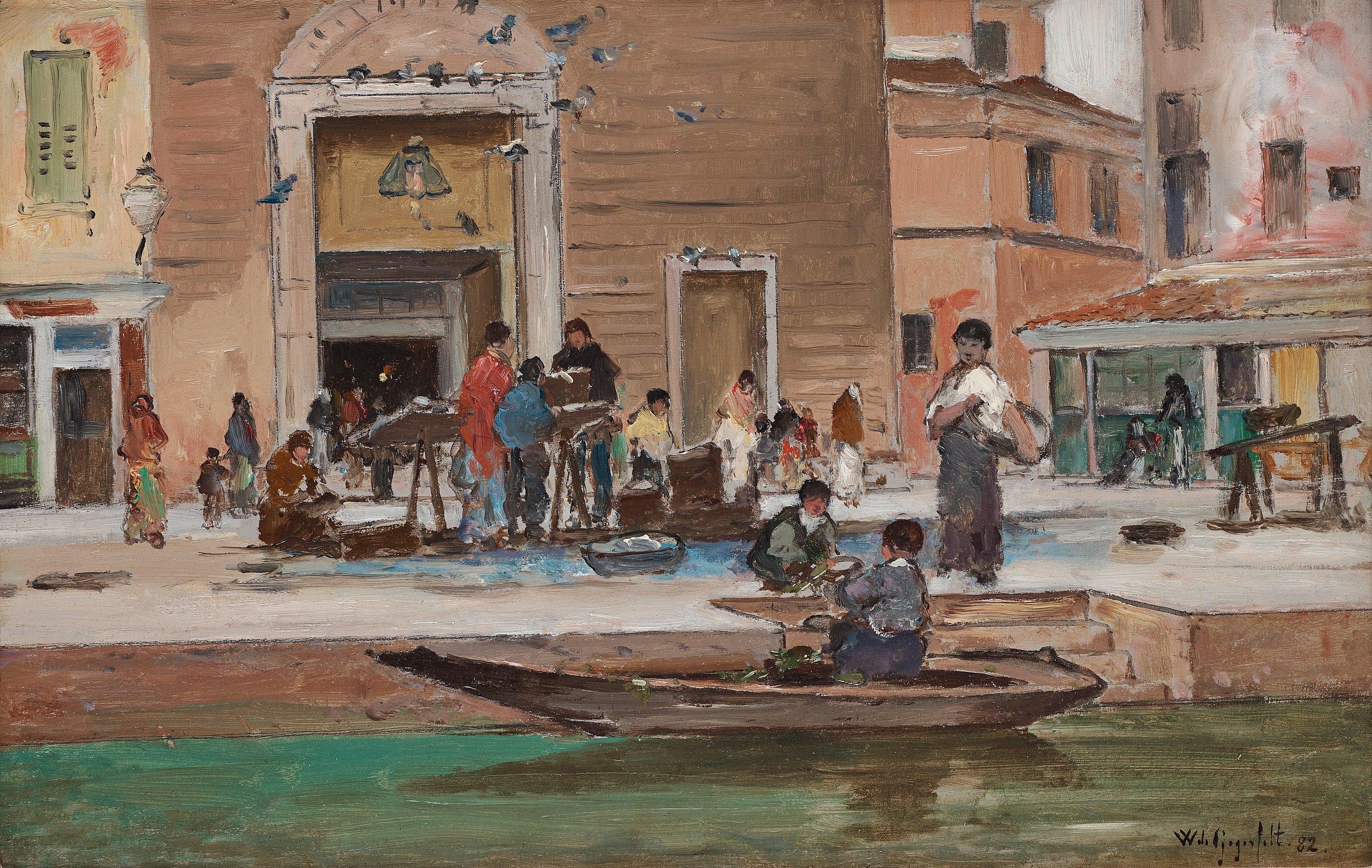 Wilhelm von Gegerfelt - Veneitian piazza