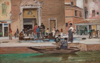 Wilhelm von Gegerfelt - Veneitian piazza