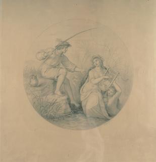 Wilhelm von Kaulbach - Fischer mit zwei Nixen.