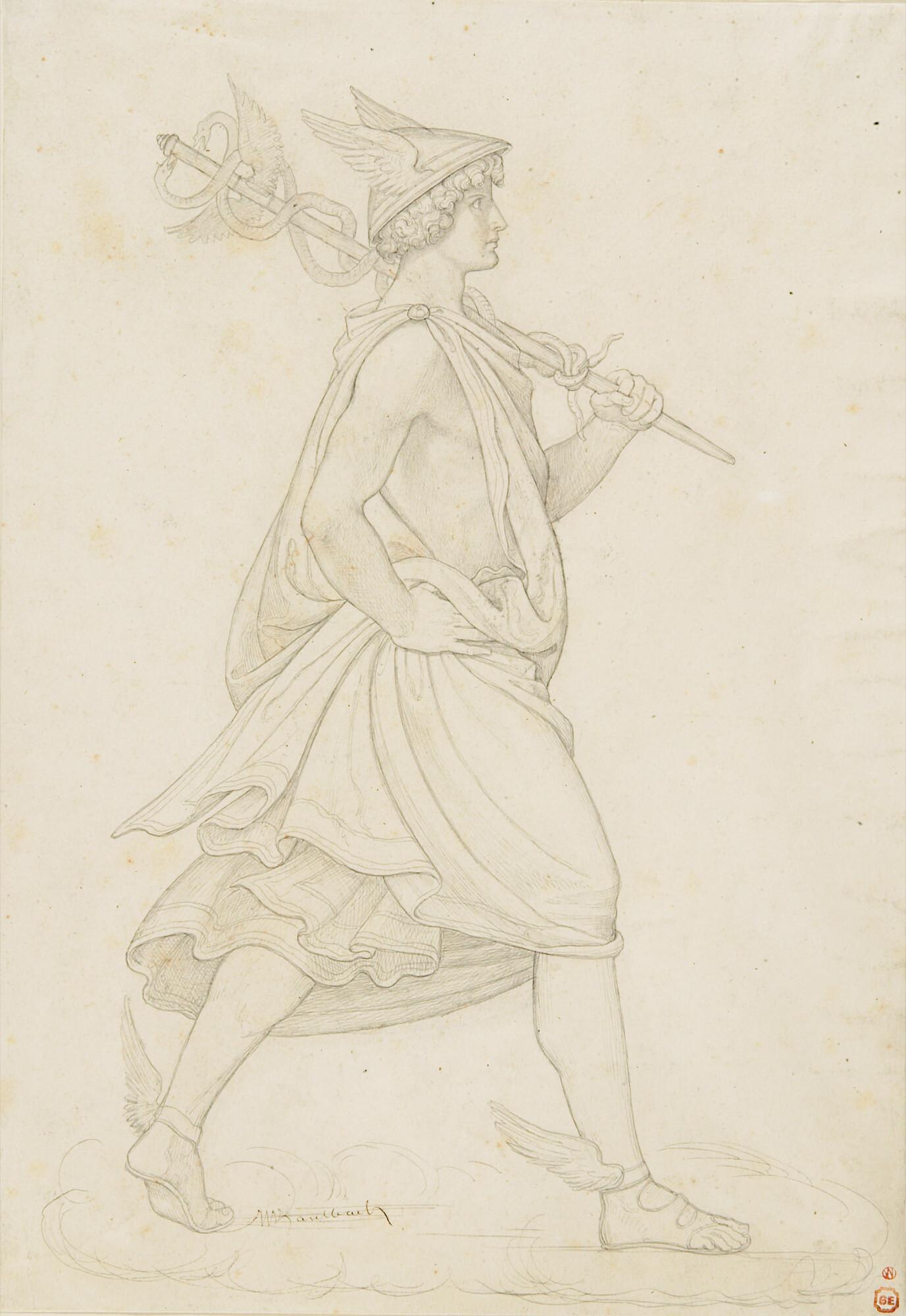 Wilhelm von Kaulbach - Hermes, der Götterbote.