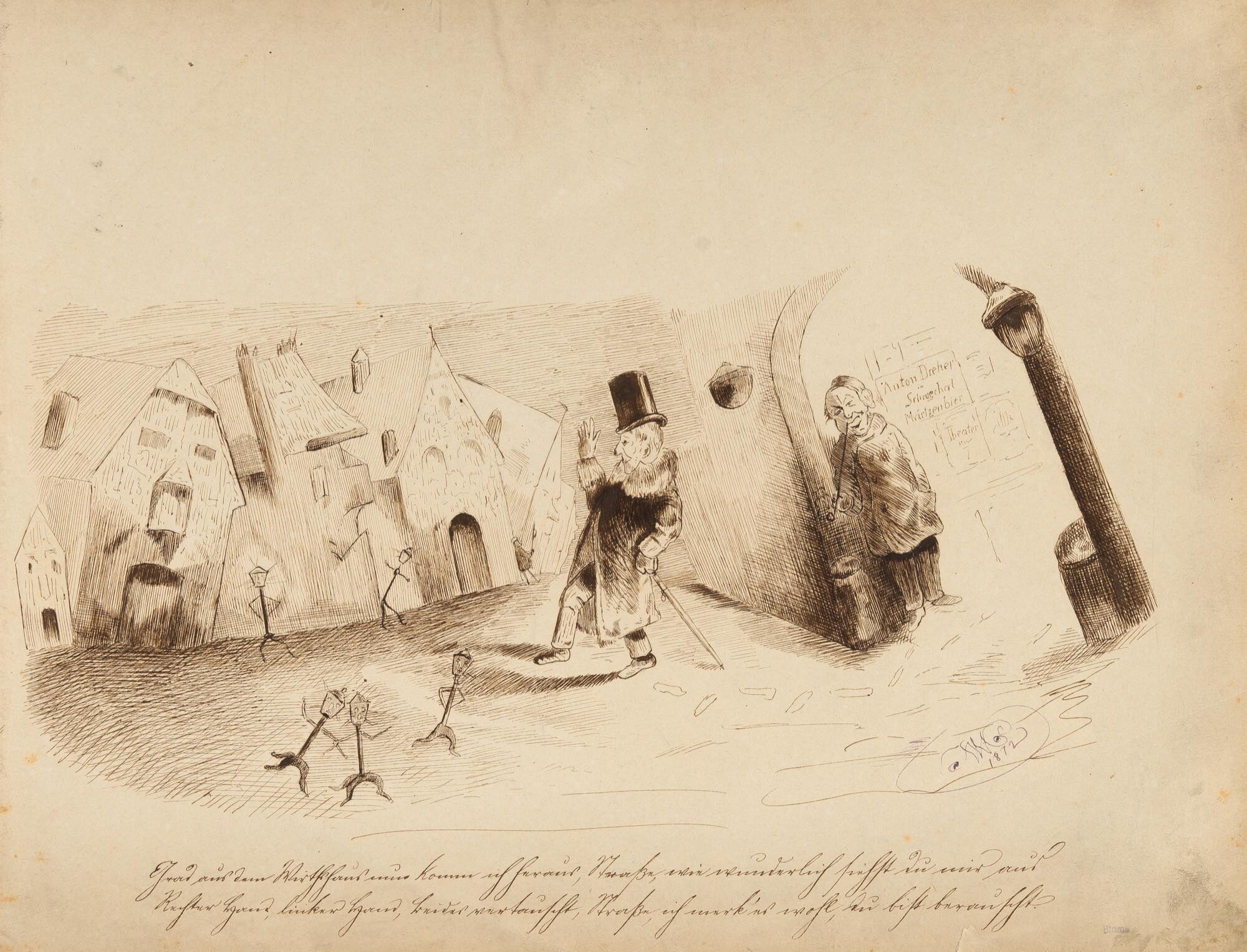 Wilhelm von Kaulbach - Nach dem Besuch im Wirtshaus