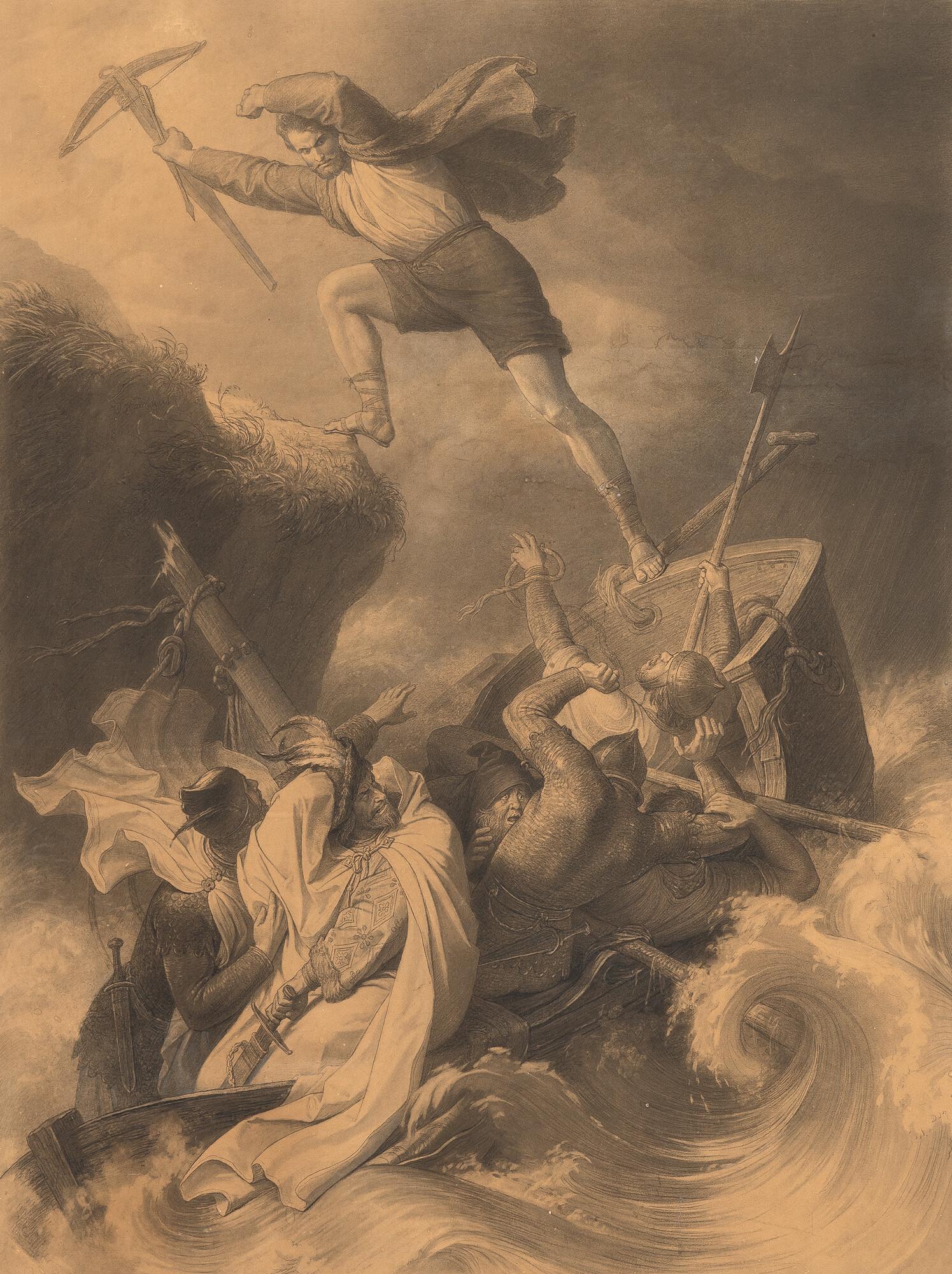 Wilhelm von Kaulbach - Tells Flucht