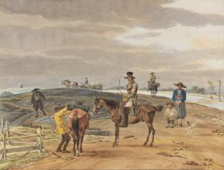 Wilhelm von Kobell - Der Postillon auf dem Weg nach Weilheim