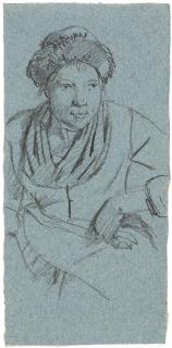 Wilhelm von Kobell - Junge Dame in Tracht mit Halstuch.