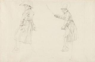 Wilhelm von Kobell - Skizzen nach Offizieren zu Pferd.