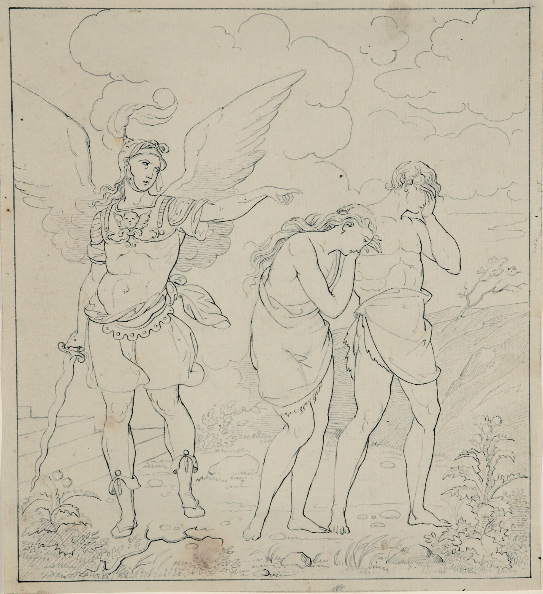 Wilhelm von Kügelgen - Die Vertreibung aus dem Paradies.