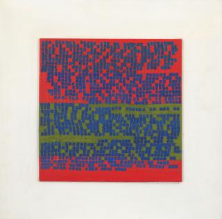 Wilhelmina Barns-Graham C.B.E. - L.P. IV (Blue on Red + Green)