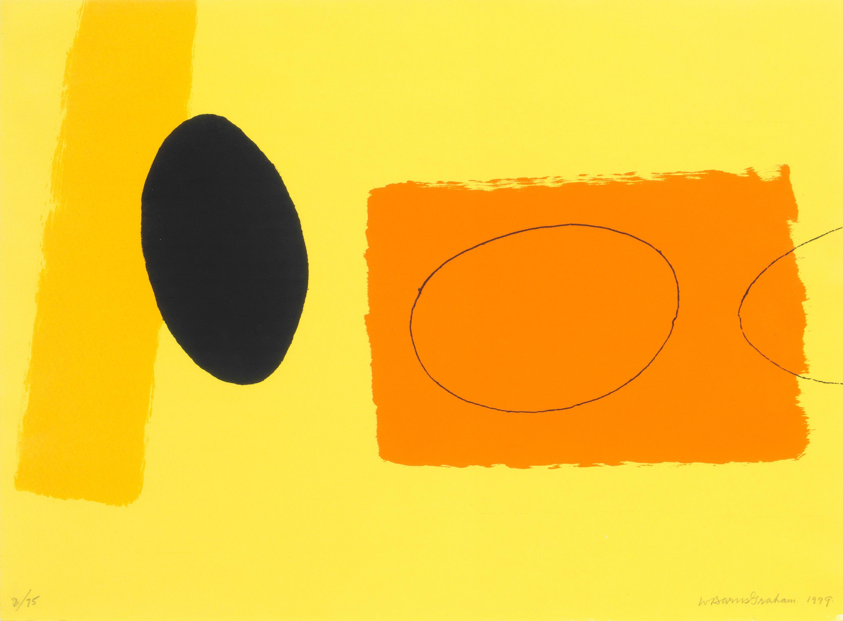 Wilhelmina Barns-Graham - Orange and Lemon playing Games