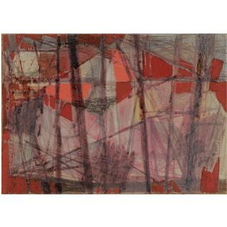Wilhelmina Barns-Graham - Themes In Red Ii