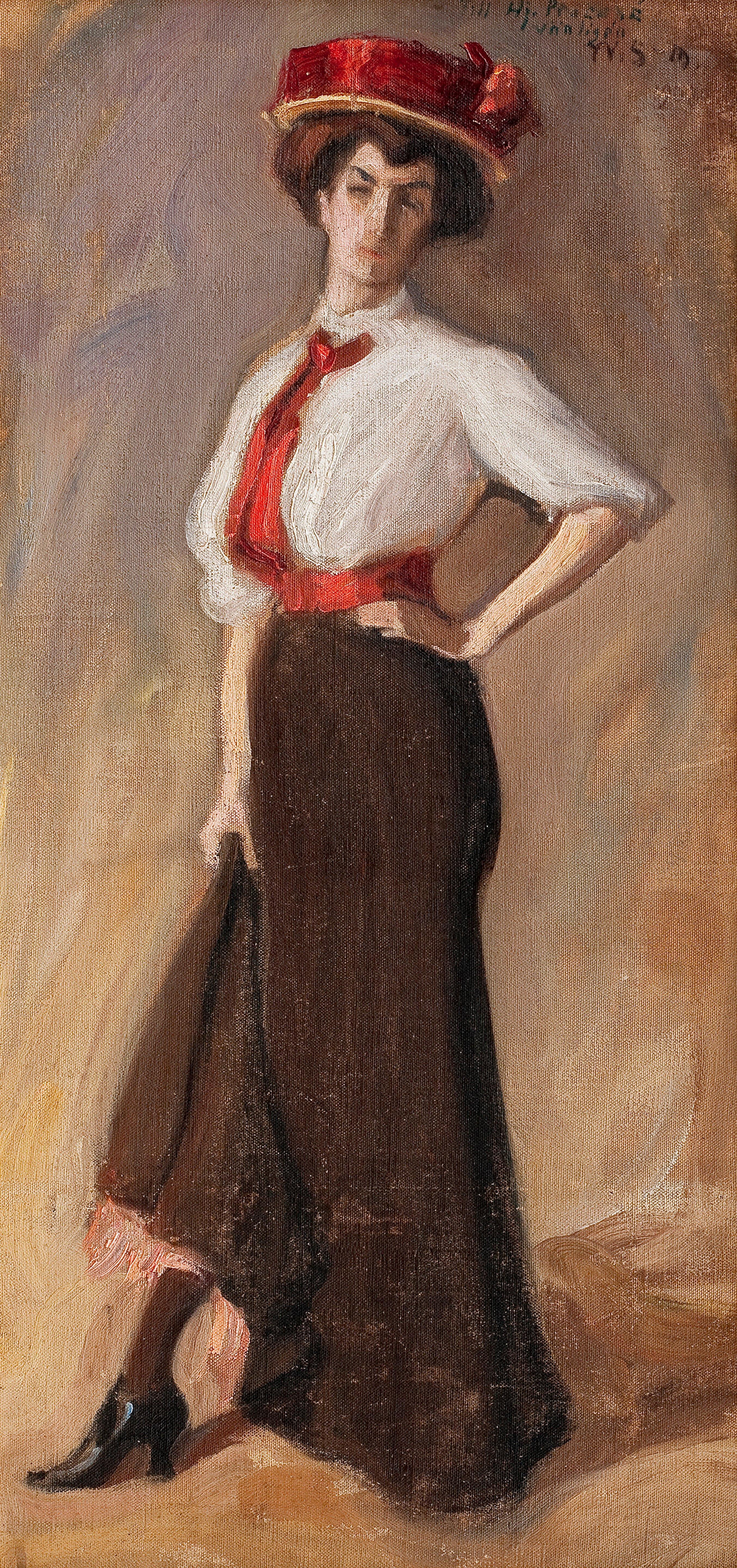 Wilho Sjöström - Woman Posing.