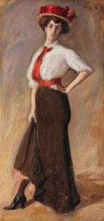 Wilho Sjöström - Woman Posing.