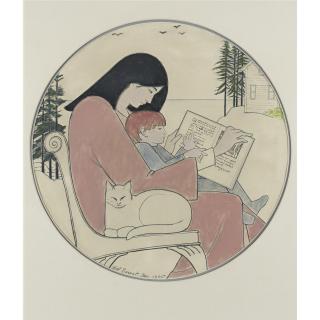 Will Barnet - Mother And Child Reading