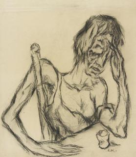 Will Küpper - Frau mit Glas