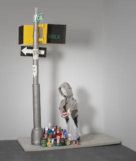 Will Ryman - The Sidewalk: Man Collecting Cans