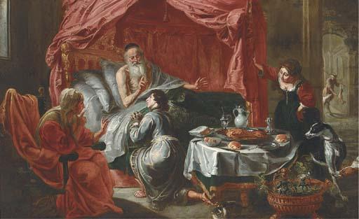 Willam Van Herp - Isaac blessing Jacob