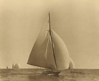 Willard Bramwell Jackson - Yacht race off marblehead
