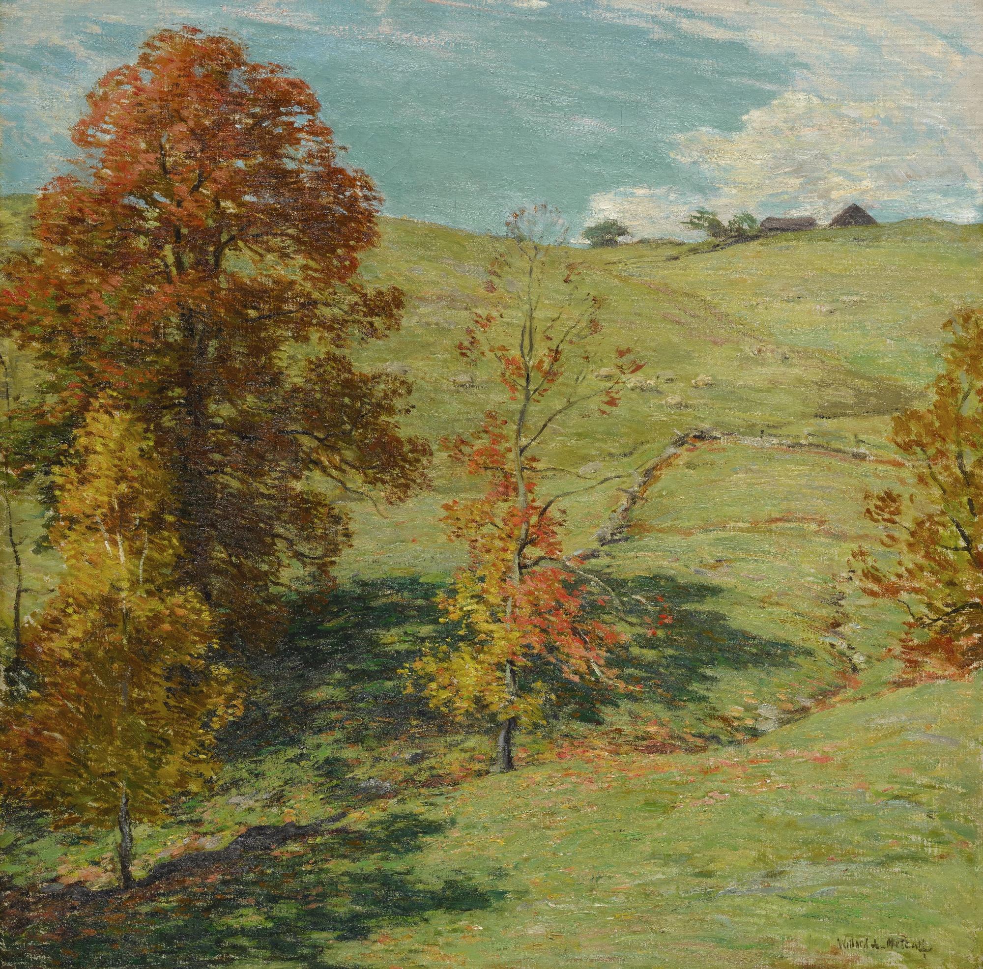 Willard LeRoy Metcalf - The Red Oak