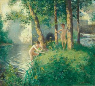 Willard Leroy Metcalf - The Swimming Hole