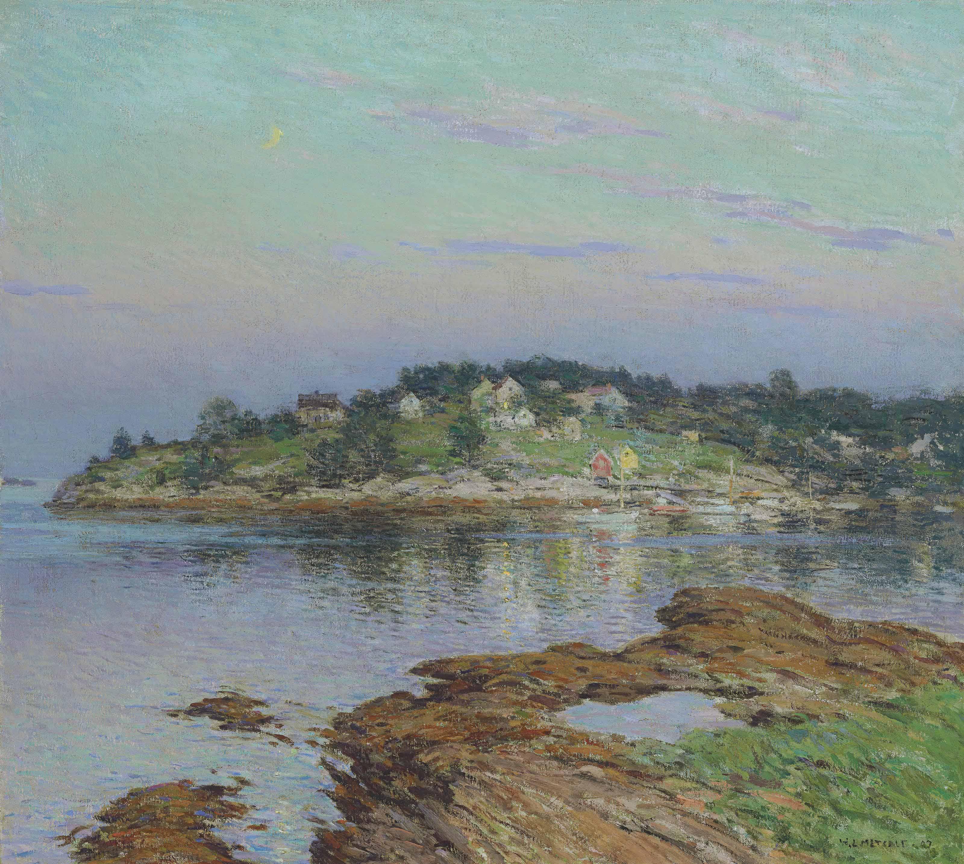 Willard Leroy Metcalf - The Young Moon